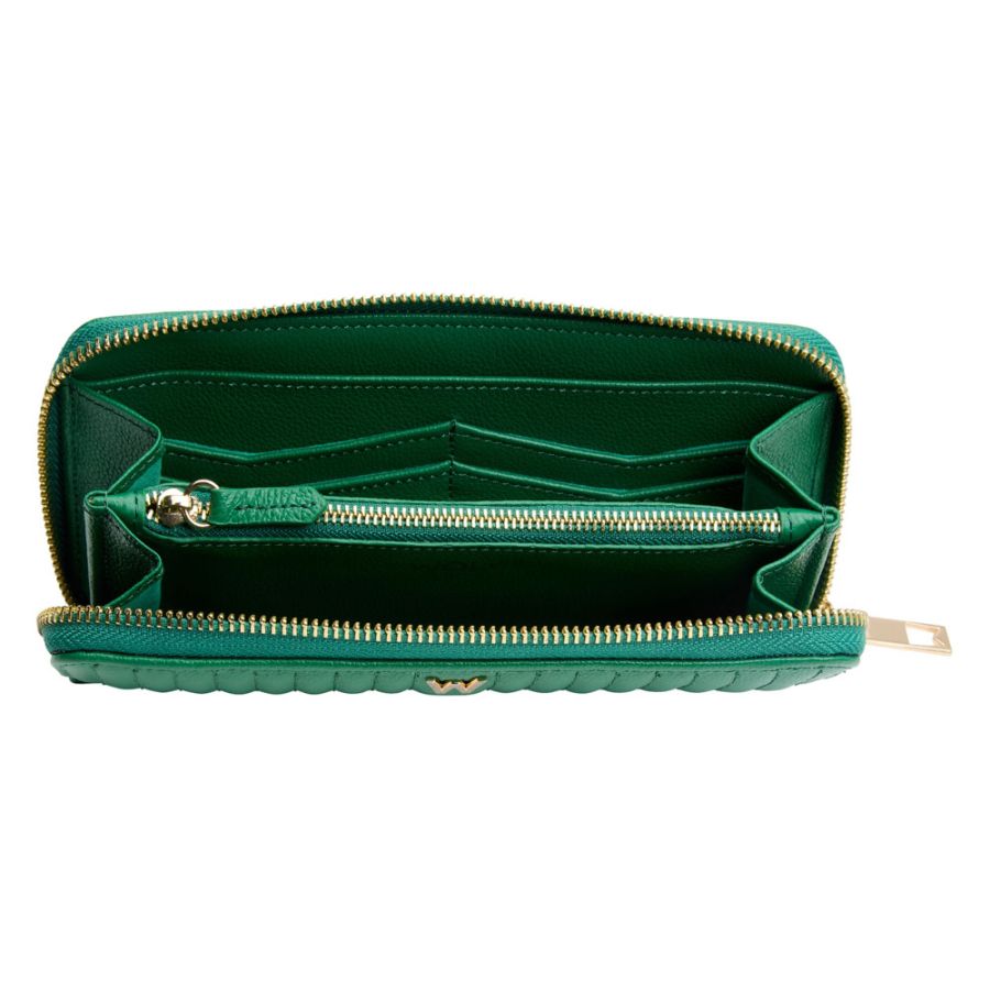 Wolf Mimi Continental Wallet Forest Green