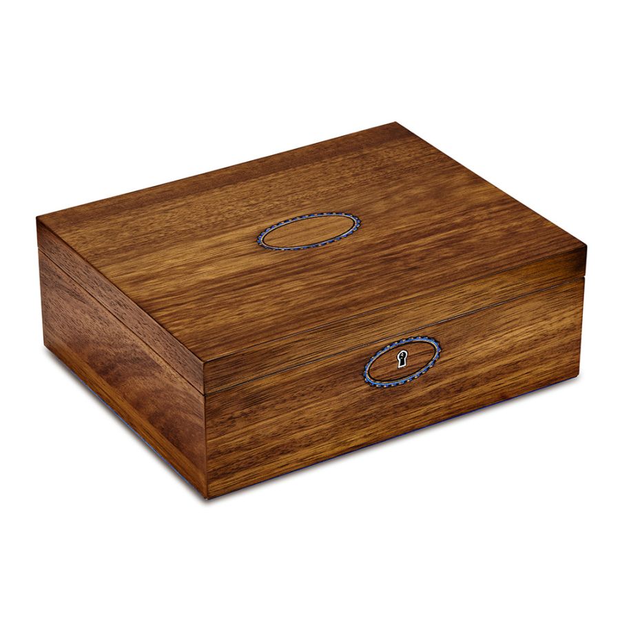 Wolf Ballet Musical Jewellery Box - Walnut Wood - Swan Lake